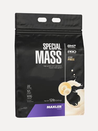 Изображение товара Maxler Гейнер Special Mass Gainer (2730 гр) (ванильное мороженое)