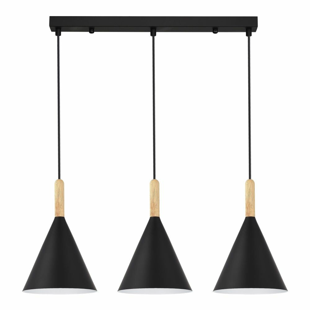 SLE1255-403-03 ST-Luce Светильник подвесной Черный/Черный E27 3*40W.
