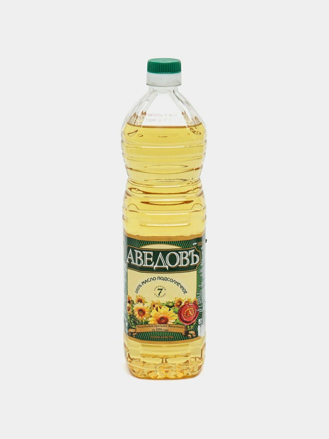 Масло подсолнечное Аведовь "Аведовъ", в пластиковой бутылке, 1 л