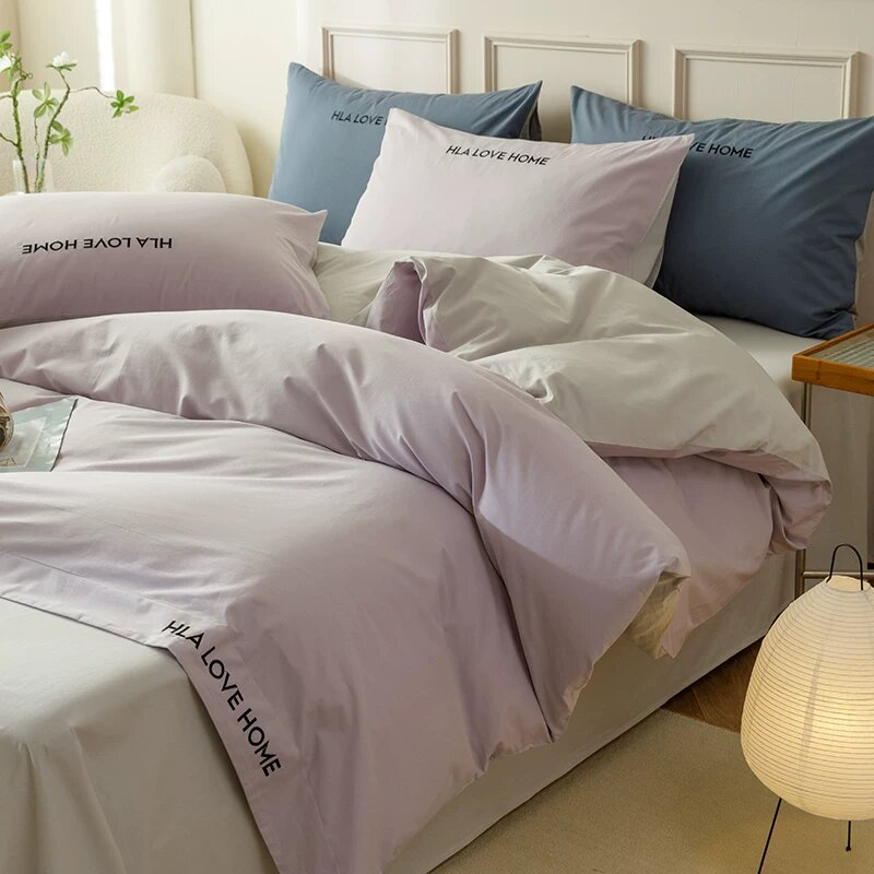 Комплект постельного белья Heilan Home из 100% чистого хлопка, четыре предмета, новая модель 2026 года, для