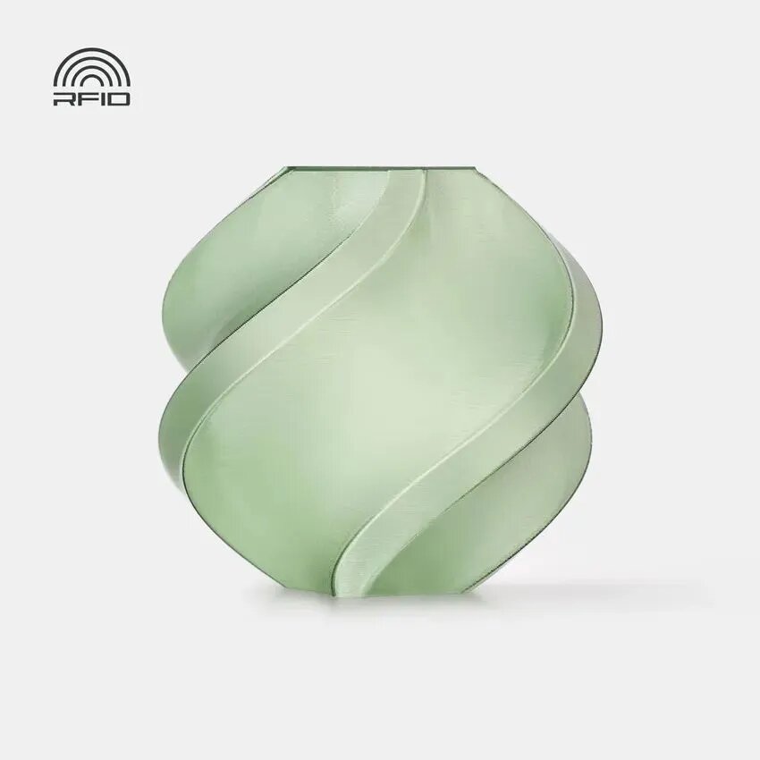 Филамент PETG TRANSLUCENT Bambu Lab серный Пластик 1 КГ С катушкой для 3Д принтера Olive 32500