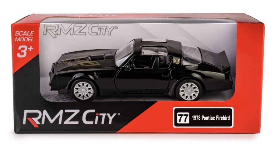 Игрушечная машинка Daffi RMZ City Pontiac Firebird 1978, металлическая, 1:32, черный