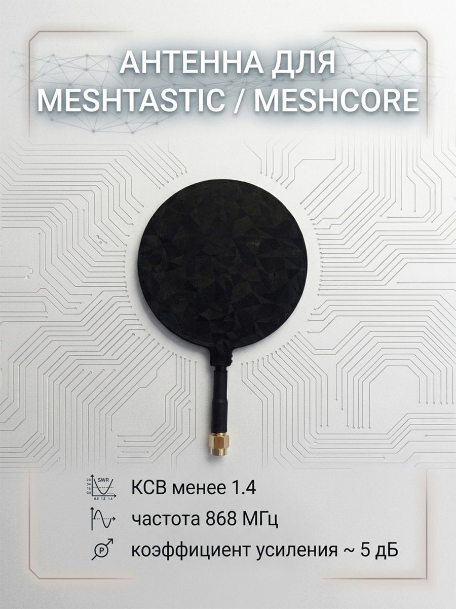 Антенна для Meshtastic 868 Мгц, НСУ, систем радиоуправления ELRS, пультов и выносов