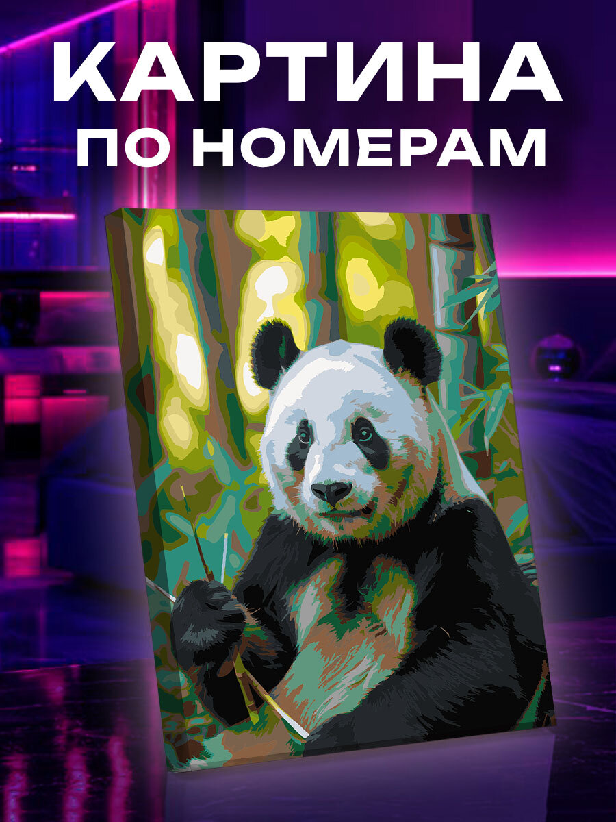 Картина по номерам Панда