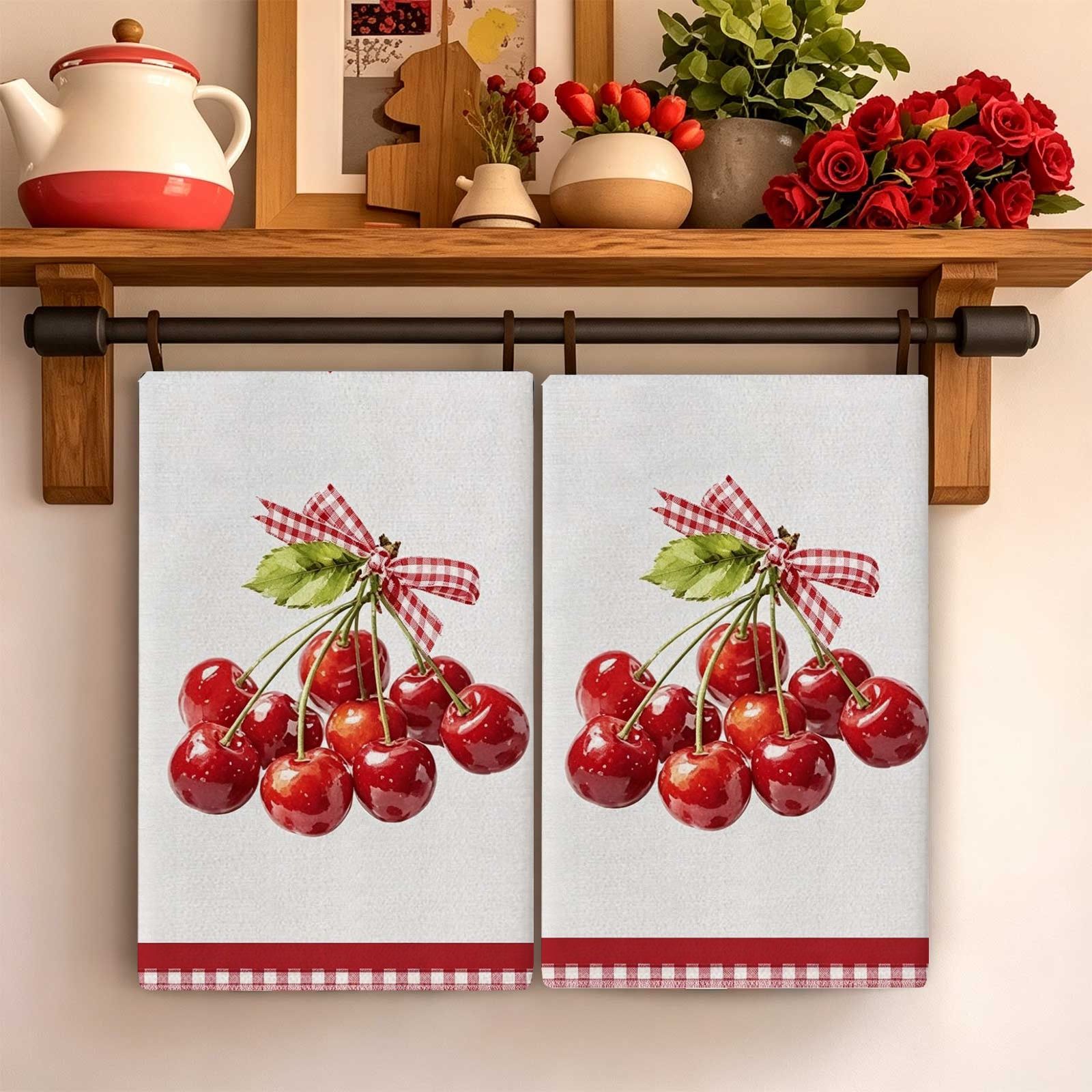 Полотенце кухонное 40x60 2 шт велюровая фактура софт коричневый