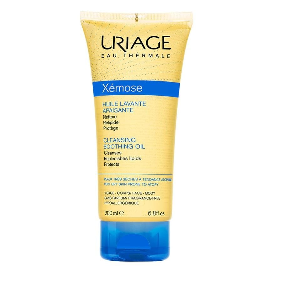 Средство для душа Uriage Xemose Cleansing Soothing Oil, очищающее масло для душа и ванны, 200 мл