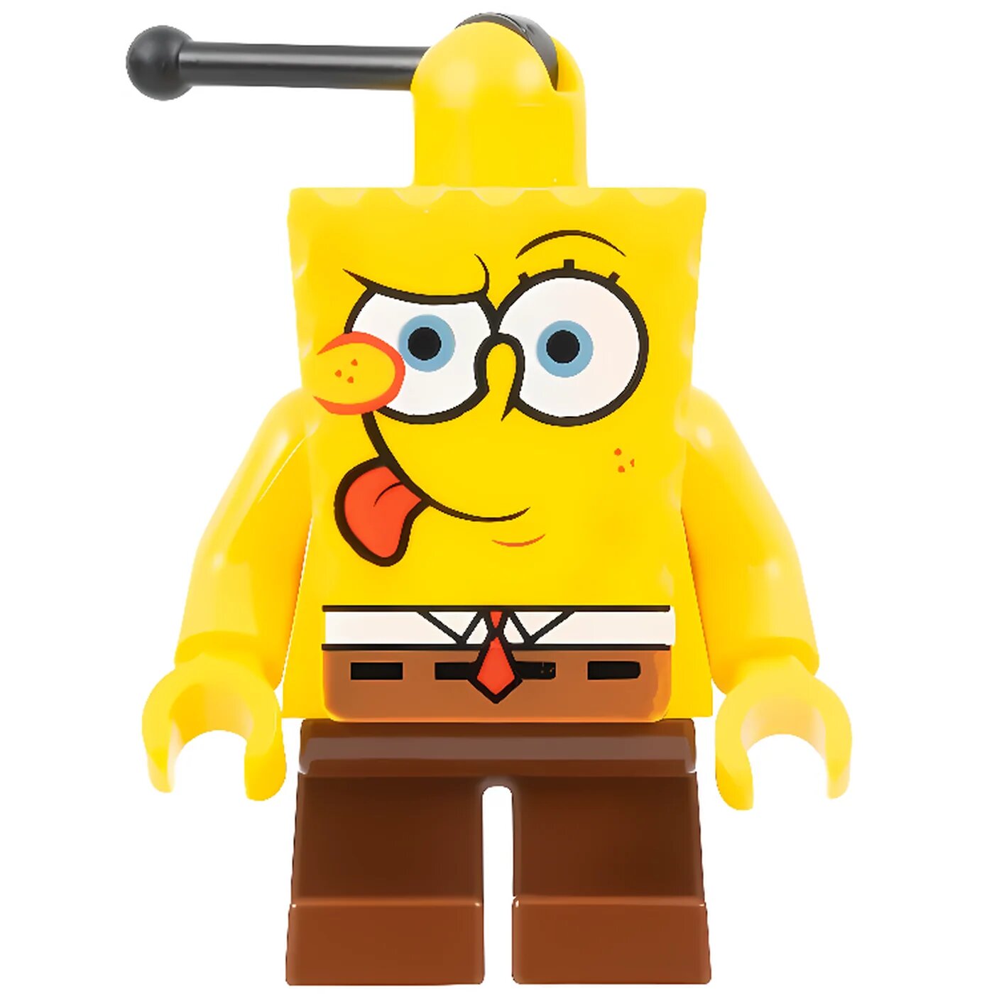 Минифигурка Lego SpongeBob SquarePants SpongeBob - Intent Look, Tongue Out bob008 N