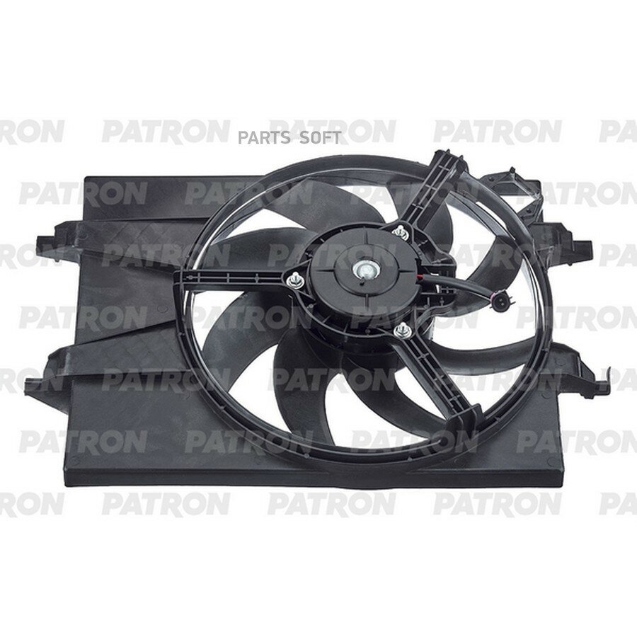 Вентилятор радиатора Ford Fiesta (01-)/Fusion (02-) (с кожухом) A/C- от официального дистрибьютора, PATRON, артикул PFN439