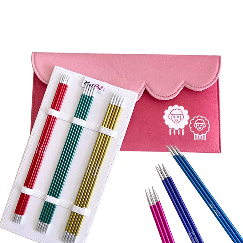 Новое поступление Knitpro Zing 15/20 см Набор двухконечных спиц для вязания Deluxe & Smooth Инструменты для вязания
