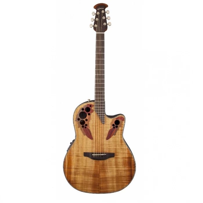 Ovation CE44P-FKOA Celebrity Elite Plus Mid Cutaway Natural Figured Электроакустическая гитара