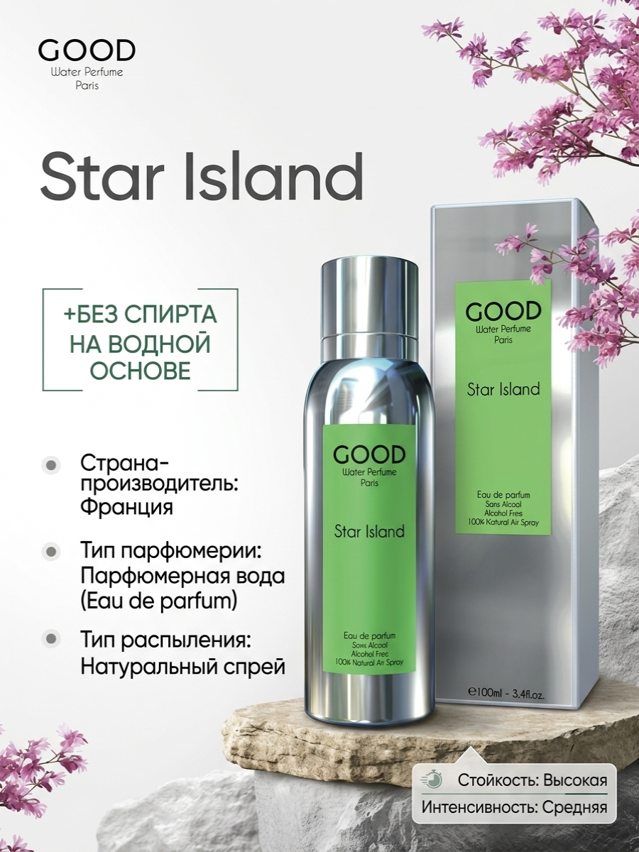 Парфюмированная вода Good Perfume Star Island, унисекс, 100 мл