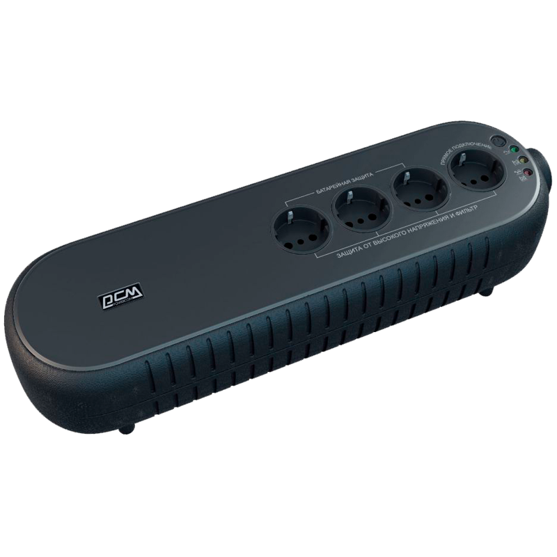 ИБП Powercom WOW-850U, 850 ВА, 425 Вт, резервный, 4 розетки, Schuko WOW-850U