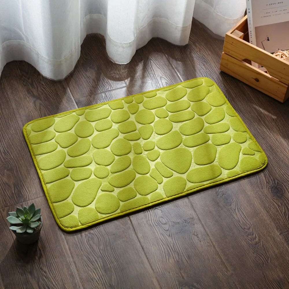 Коврик для ванной Pebble микрофибра 50x80 см Зеленый, Green