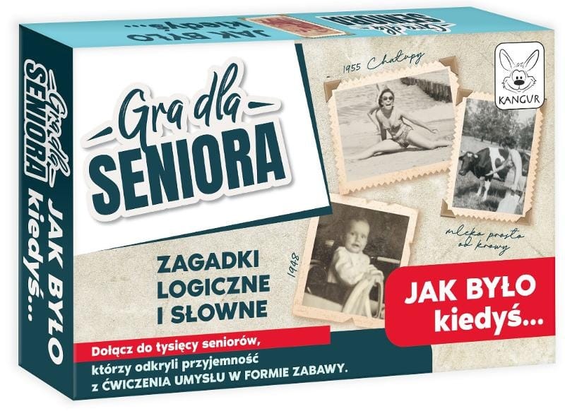 Настольная игра Kangur Игра для пожилых "Как было когда-то", карточки с загадками для детей
