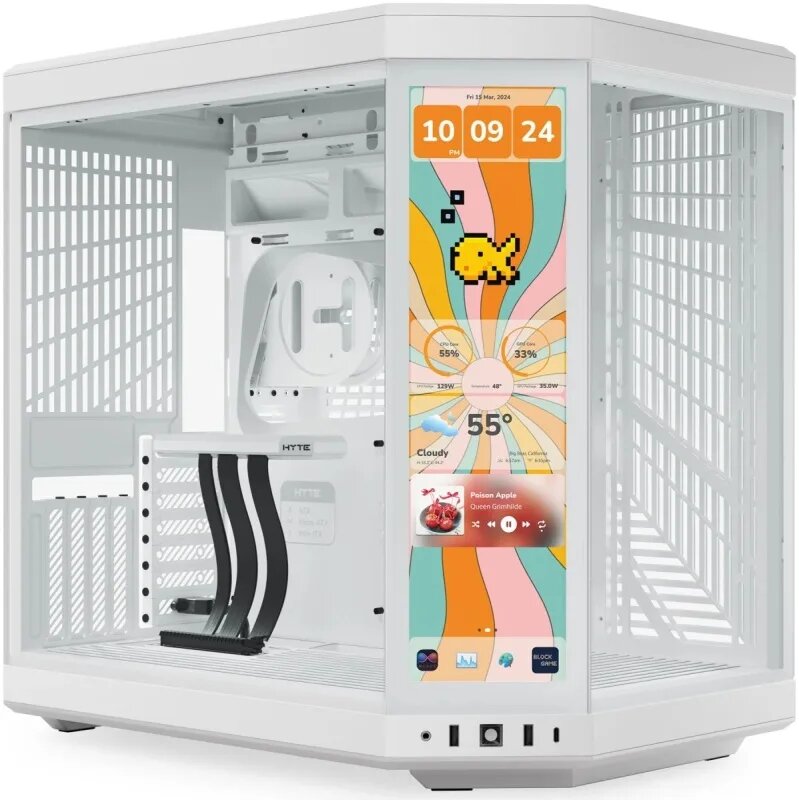Корпус HYTE Y70 Touch Infinite LCD White Snow (CS-HYTE-Y70TTI-WW)
