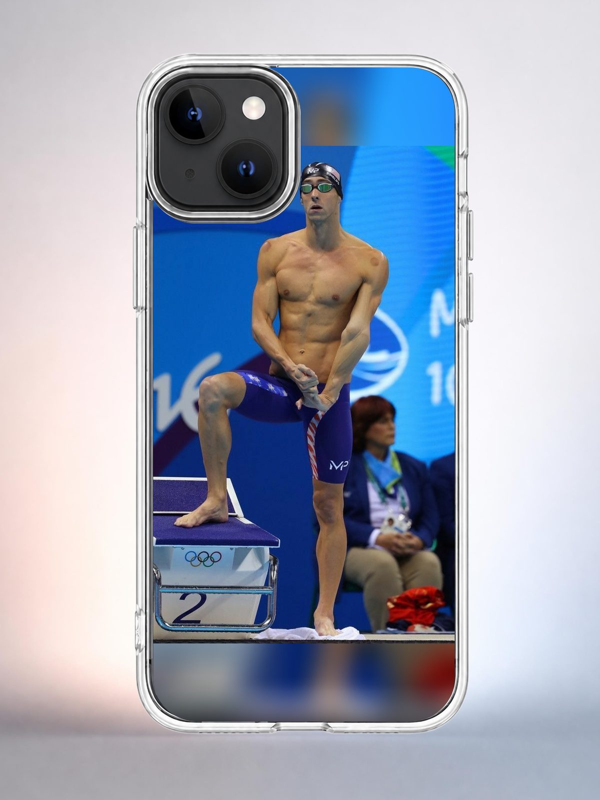 Чехол iPhone 15 Спортсмен на Y2K Indie Sleaze