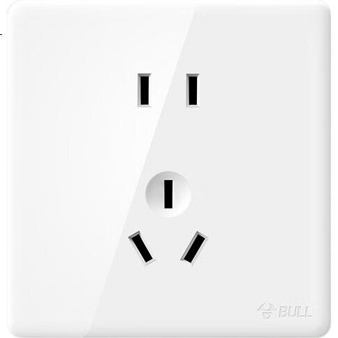 BULL G28 Серия 10А пятиконтактная розетка 86мм белая панель Тип：Стандартная пятиконтактная розетка