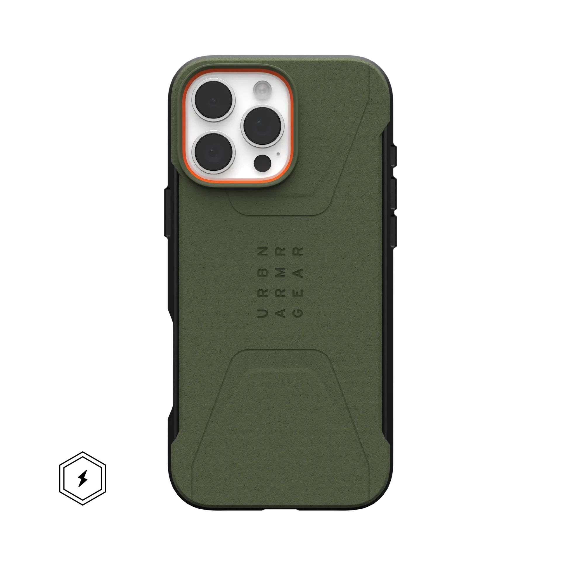 Чехол UAG Civilian с MagSafe для Apple iPhone 16 Pro Max, противоударный, цвет olive