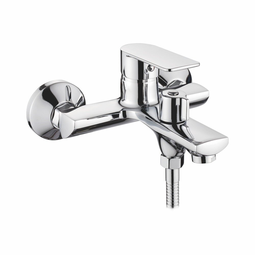 Смеситель для ванны с монолитным изливом