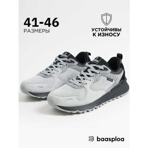 фото Кроссовки baasploa vintage running, размер 46, светло-серый