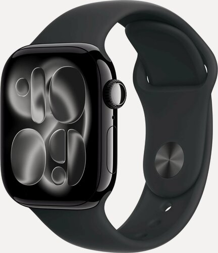 Изображение товара Умные часы Apple Watch Series 11 46mm Jet Black Aluminium Case with Black Sport Band S/M