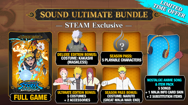 NARUTO X BORUTO Ultimate Ninja STORM CONNECTIONS Sound Ultimate Набор Steam Аккаунт