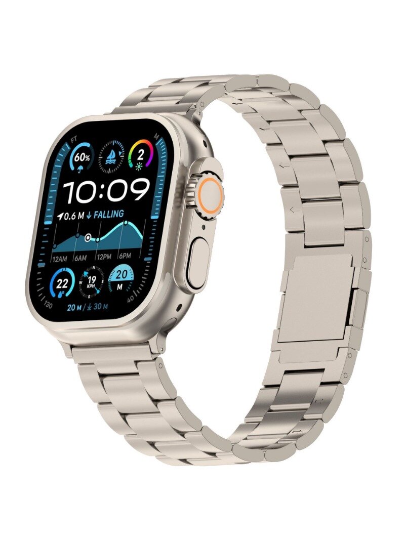 Tитановые металлические ремешки для часов Apple Watch S11 10 9 8 7 6 Магнитный отсос мужские металлические ремешки