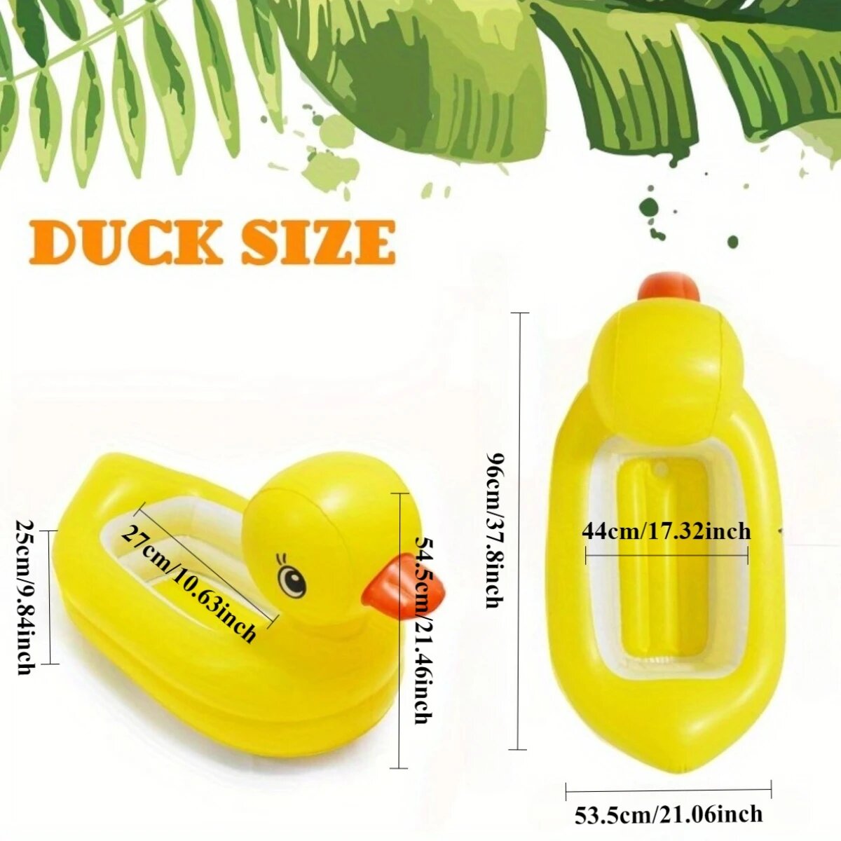 Надувной поплавок Yellow Duck, 37.8"