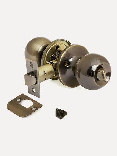 Изображение товара Ручка дверная Avers 6072-03-AB, бронза, алюминий, фиксатор