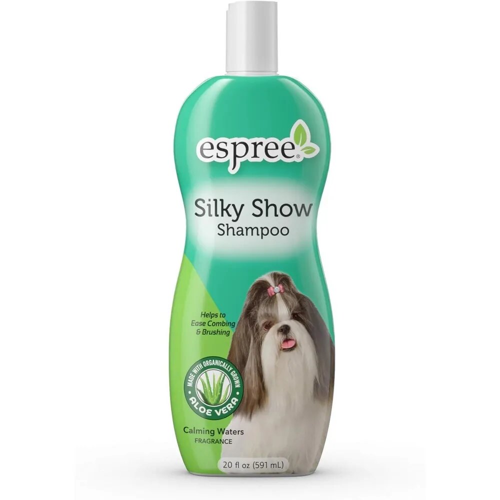 Espree Silky Show Shampoo выставочный шампунь с протеинами шелка для собак и кошек США, 355 мл, концентрат 1:16