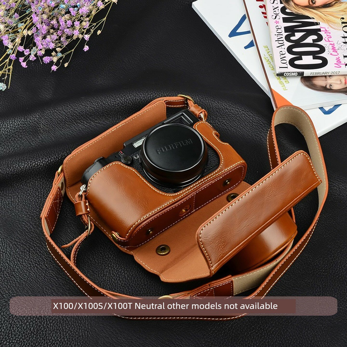 Чехол для камер X100/X100S/X100T, коричневый для зеркальной камеры