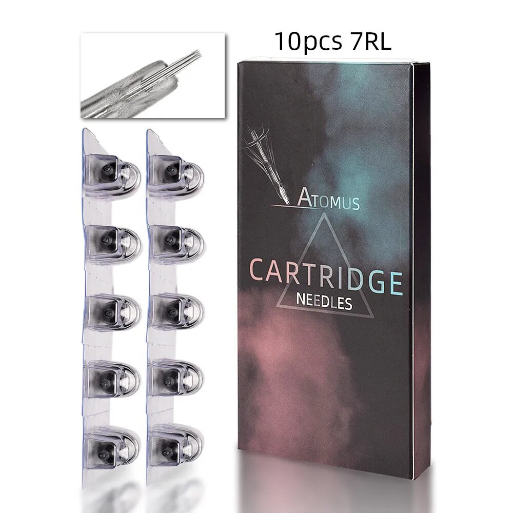 ATOMUS Одноразовые картриджи для татуировки иглы RL M1 RM RS 10 шт