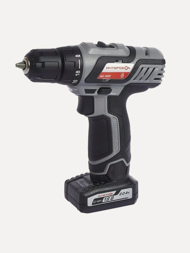 Изображение товара Дрель-шуруповерт аккумуляторный, Интерскол, ДА-18ЭР, 18 В, промо