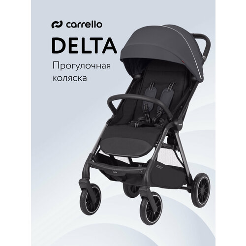 фото Коляска прогулочная carrello delta, всесезонная, серая