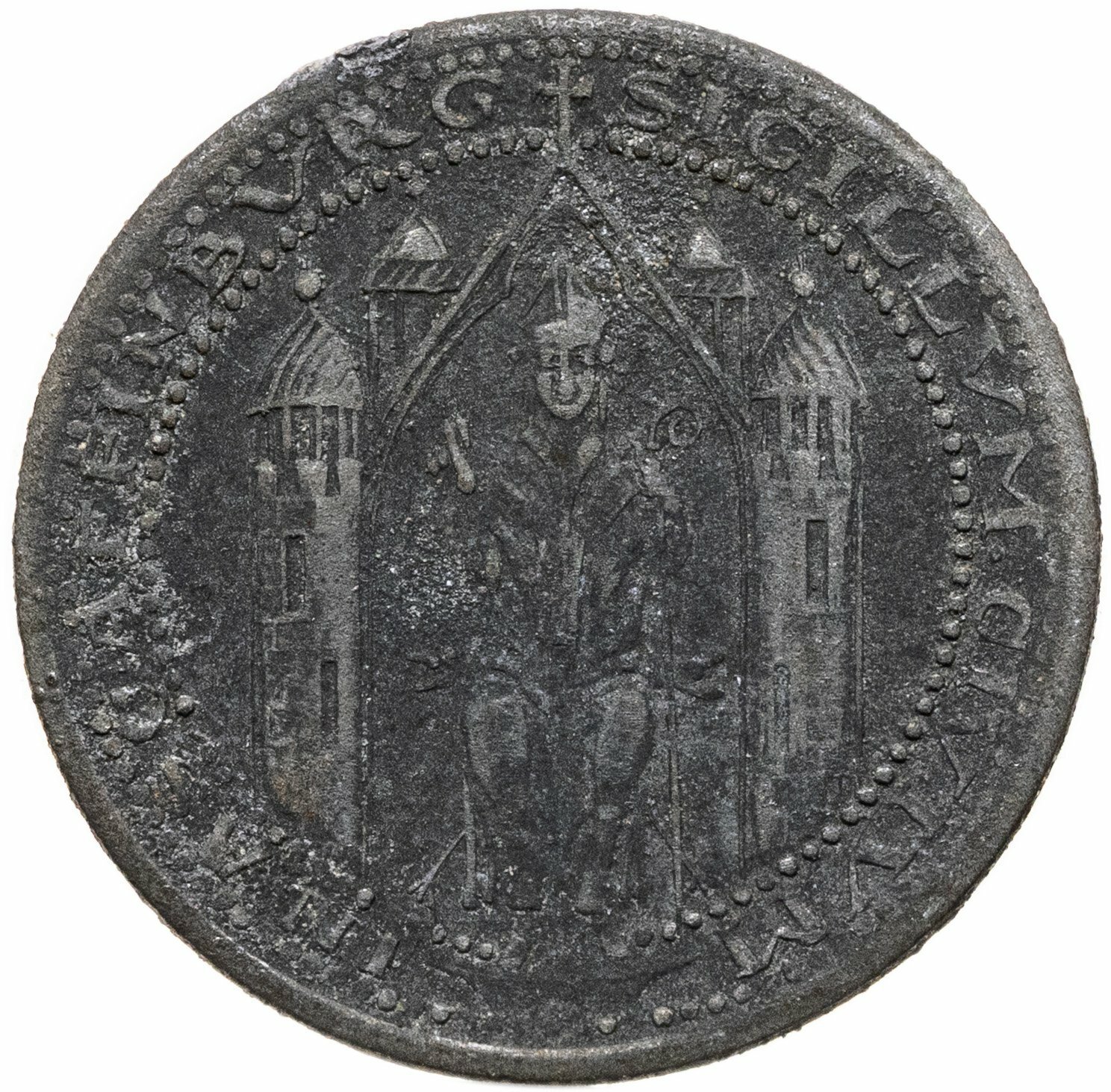 Германия, Ашаффенбург 5 пфеннигов 1917, Железо, в сохранности F