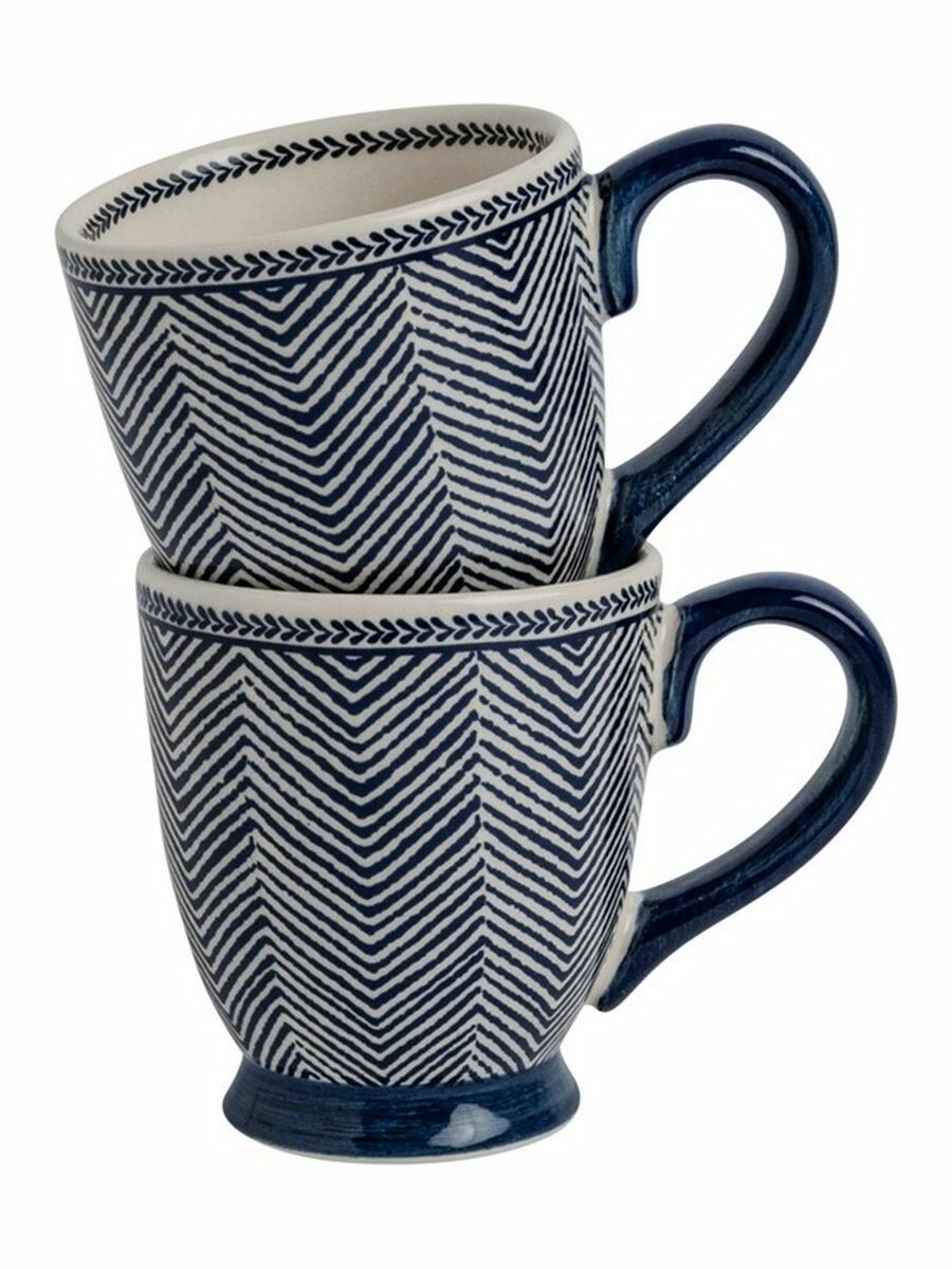 Набор кружек Laura Ashley Edwin Blue, керамика, 200 мл, 2 шт