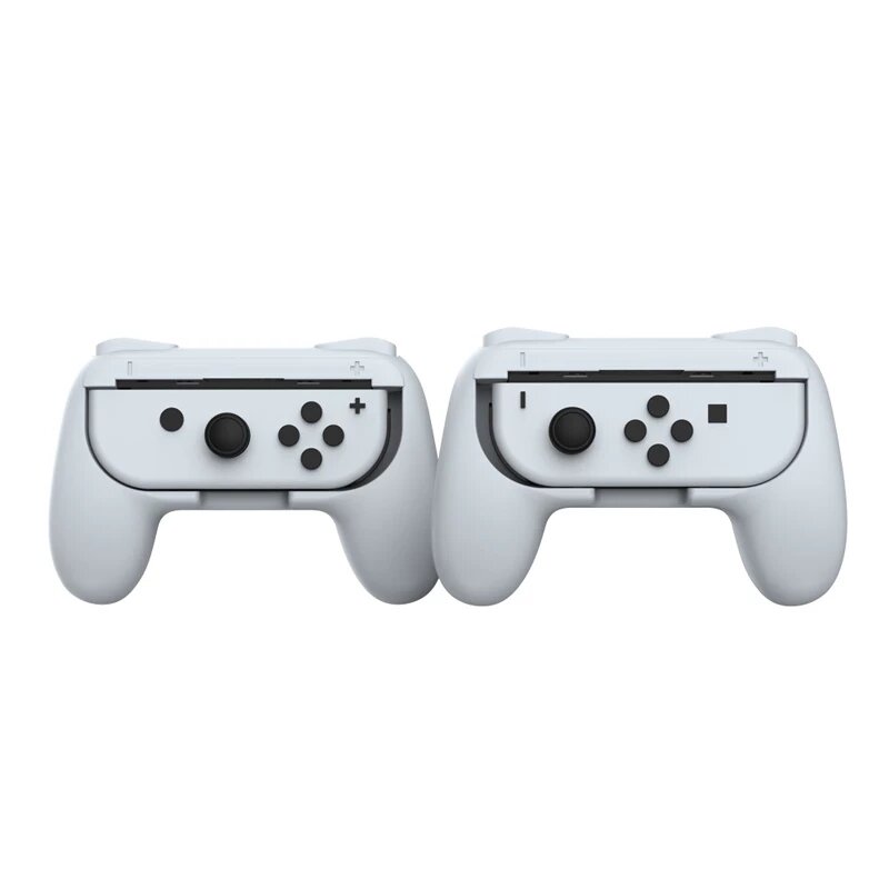 Дополнительная ручка для Joy-Con Nintendo Switch OLED - комплект из 2 шт, белый цвет - улучшенная эргономика для левой
