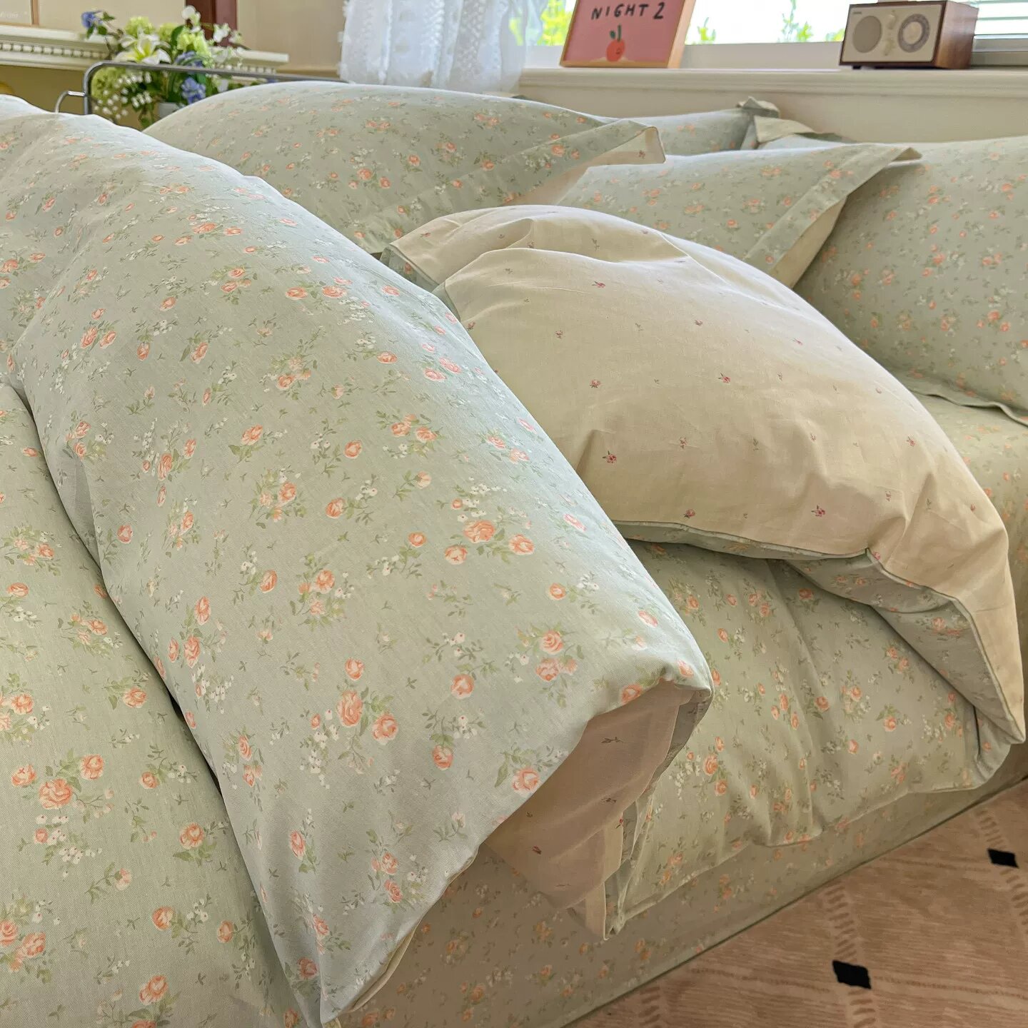 Комплект постельного белья из чистого хлопка, четыре предмета, полностью хлопковое постельное белье, новинка 2025 года,