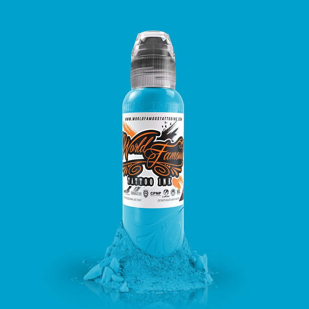 World Famous Тату Краска Ink Greenland Ice Blue - 15 мл