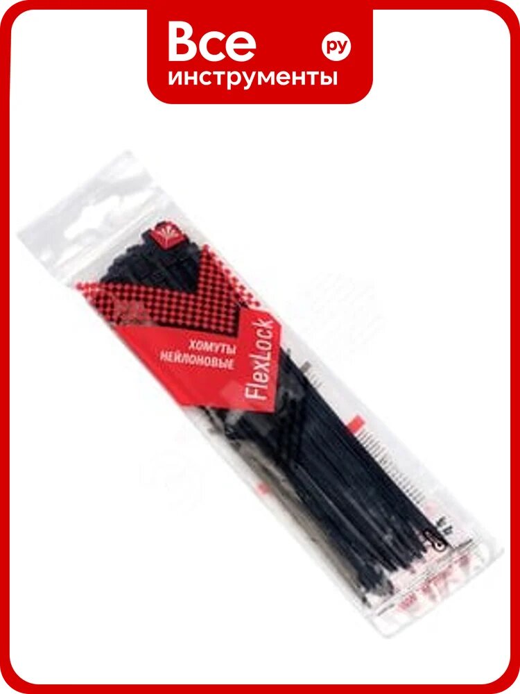 Хомут EKF P6.6, 3.6x300 мм, стандартный, FlexLock PROxima, 50 шт. plc-fl-ctsb-3.6x300-r