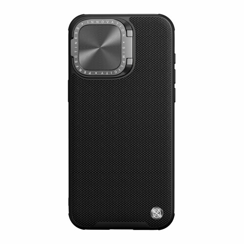 фото Текстурный чехол от nillkin с металлической откидной крышкой на iphone 15 pro, серия textured prop magnetic (с поддержкой магнитной беспроводной зарядки magsafe)