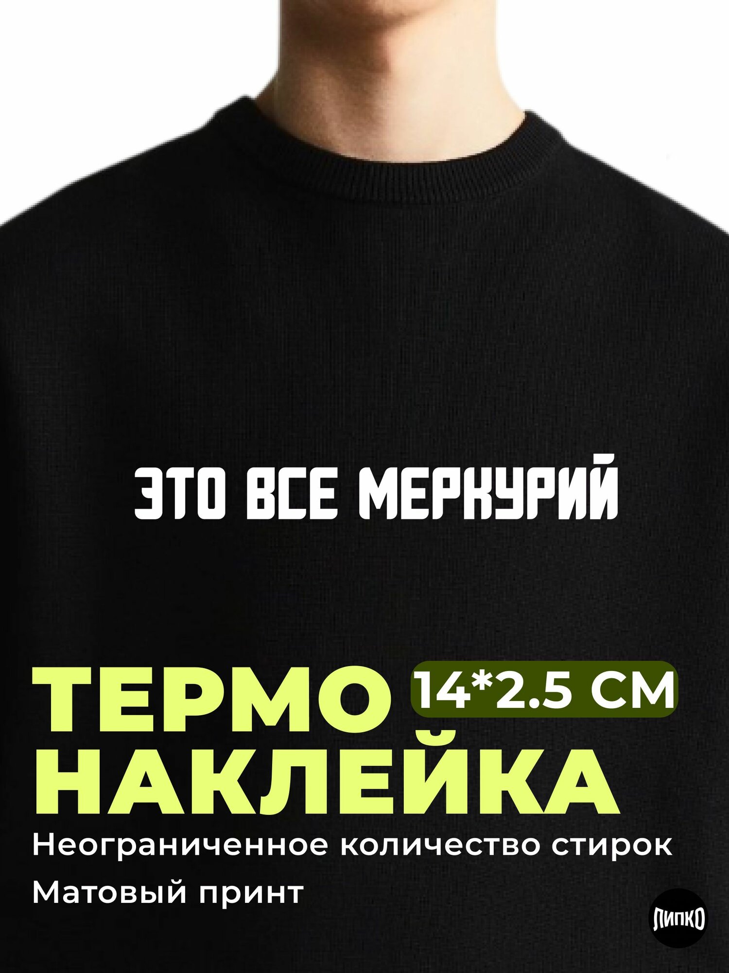 Термонаклейка для одежды надпись
