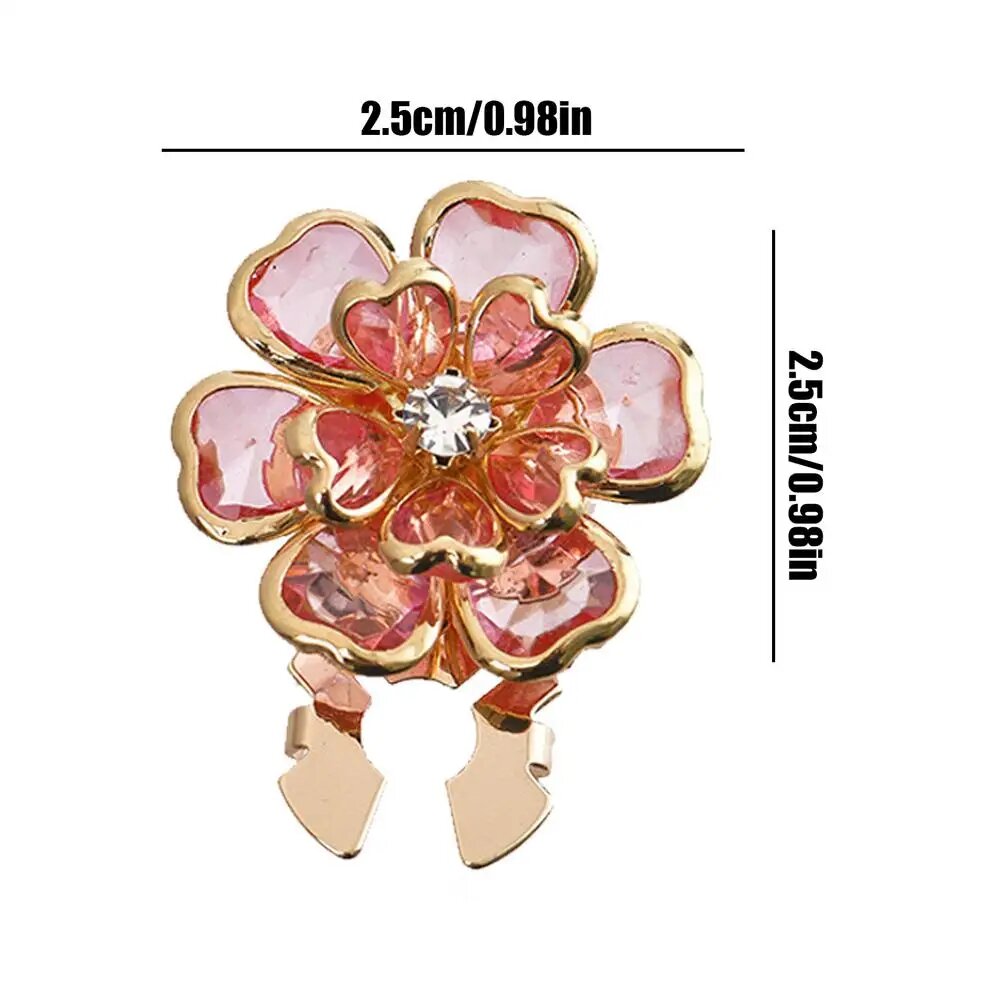 Декоративные кнопки-цветы из резины RED 1PC