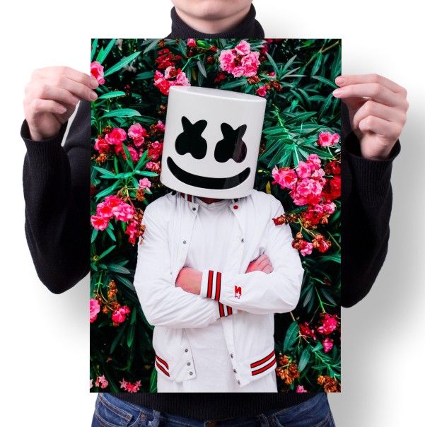 Плакат Marshmello, Маршмэллоу №5, А4