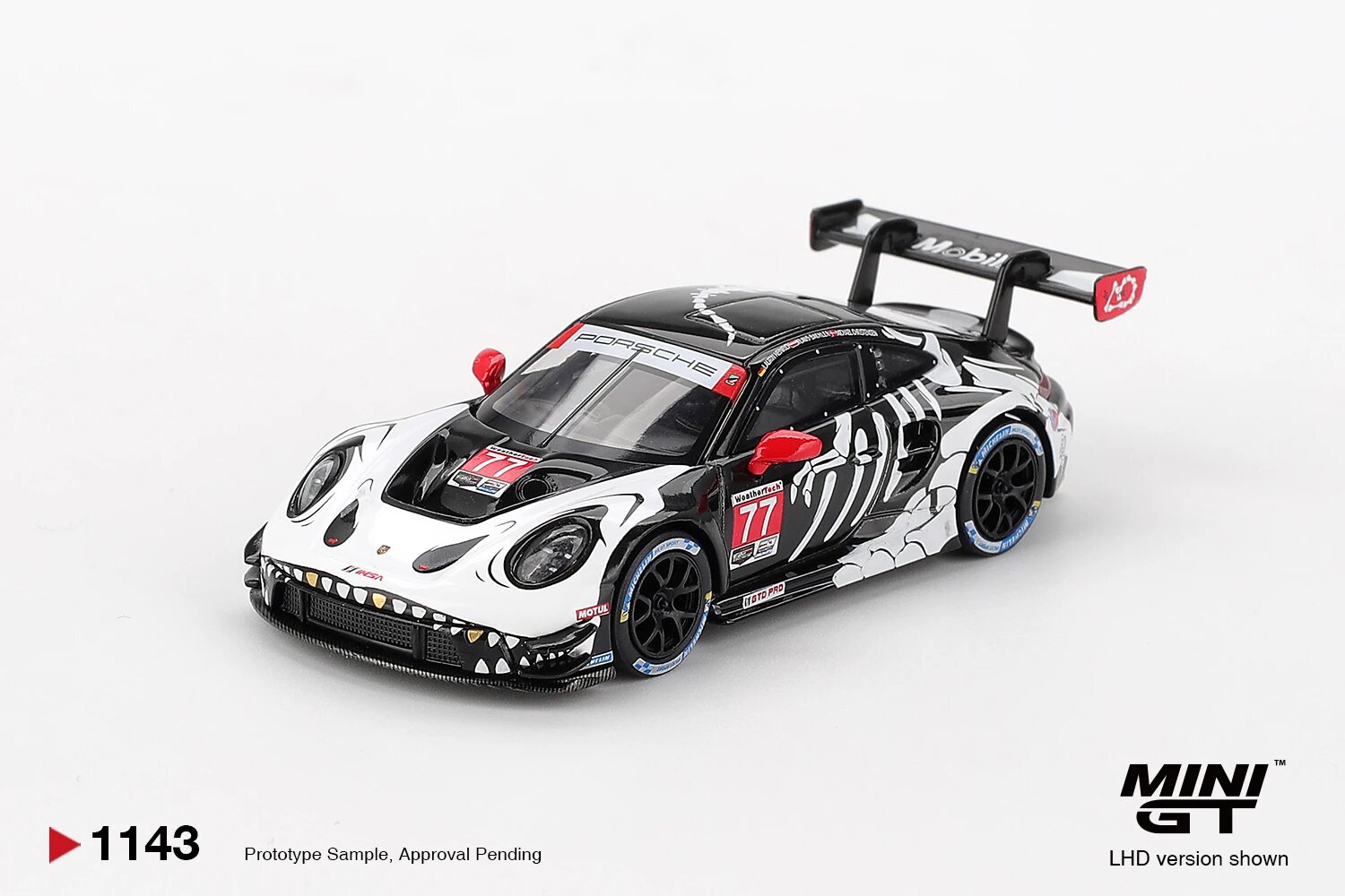 TSM MODEL Porsche 911 GT3 R #77 1:64 металлическая модель автомобиля