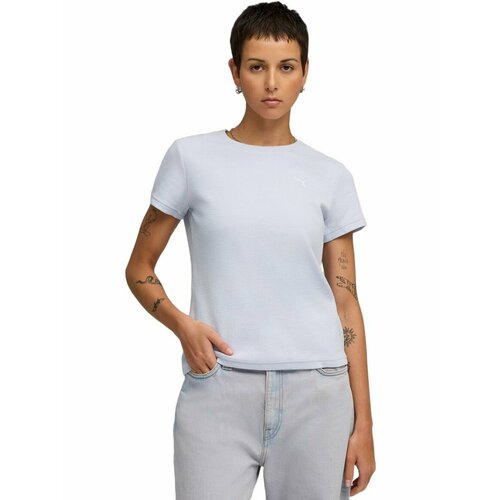 фото Футболка спортивная puma her tee, размер l, голубой