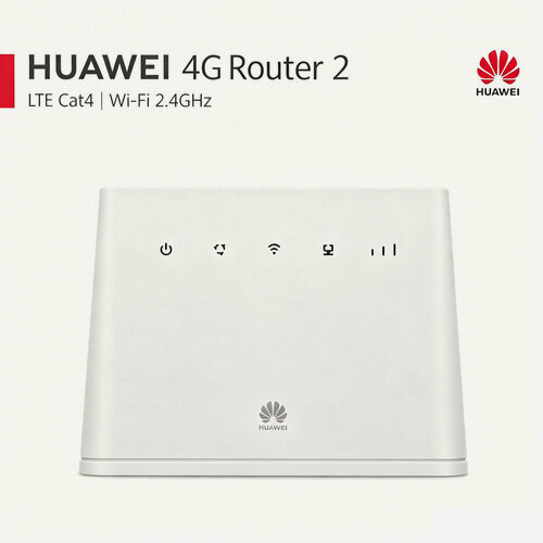 Изображение товара Роутер HUAWEI 4G Router 2 B311-221/B311-221-A, LTE Cat4, Wi-Fi 2.4GHz, Global Белый цвет