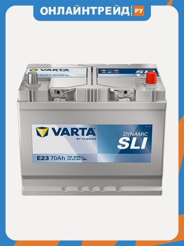 Изображение товара Аккумулятор Varta Dynamic SLI 570 412 063 E23, 261x175x220, обратная полярность, 70 Ач