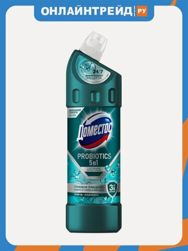 Изображение товара Чистящее средство Доместос DOMESTOS Зеленая свежесть, с активными пробиотиками, 750 мл