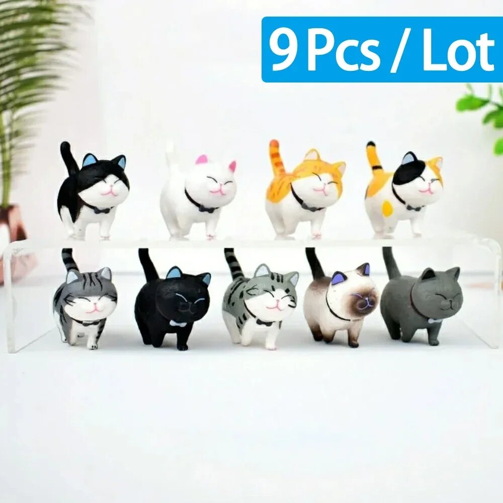 Детские фигурки котят из ПВХ Kit01 9pcs